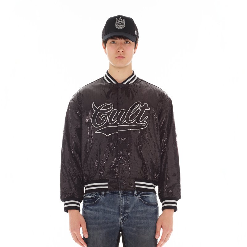Cult Of Individuality Baseball Jacket In Black
