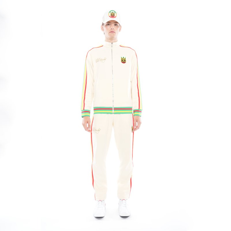 Shop Cult Of Individuality Bob Marley Track Suit In Cream In Yellow