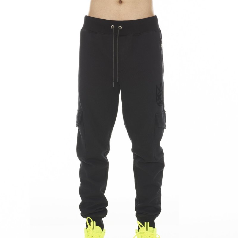Shop Cult Of Individuality Cargo Sweatpant In Black