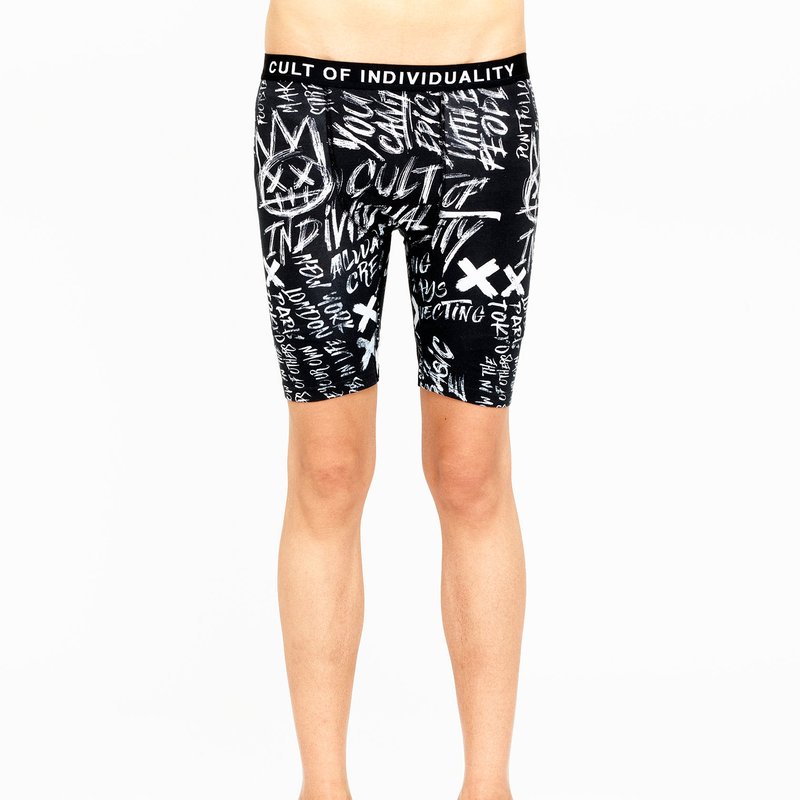 Cult Of Individuality Cult Briefs 2 Pack "epic Shit" Print & Black Solid