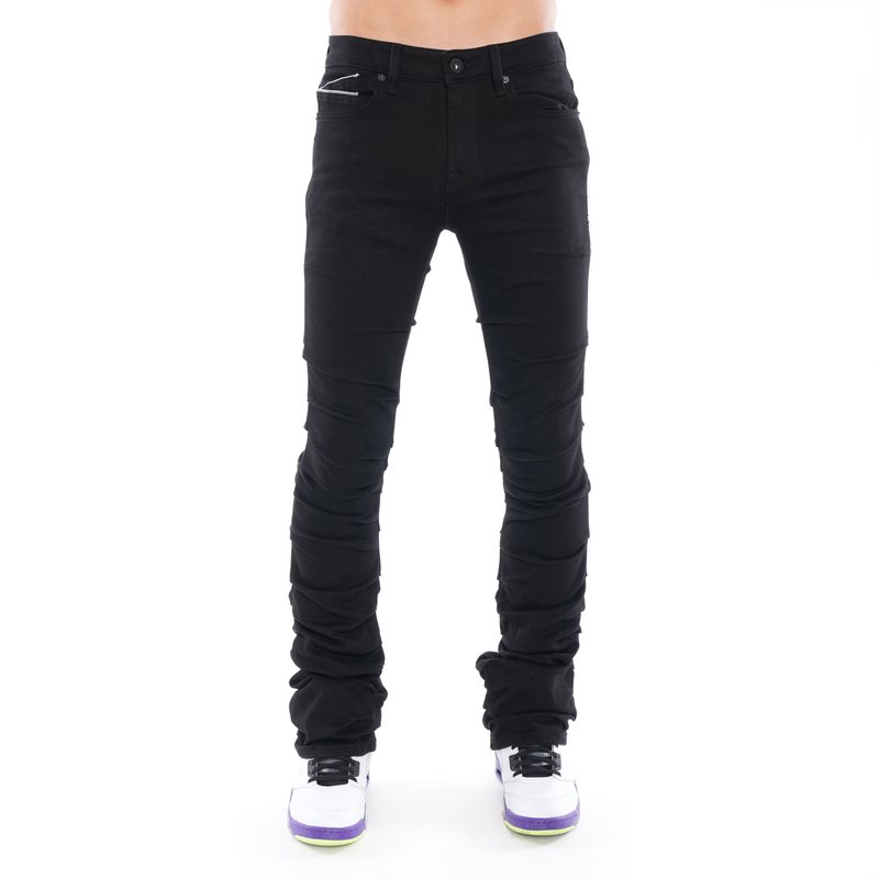 CULT OF INDIVIDUALITY HIPSTER NOMAD BOOTCUT JEANS IN BLACK