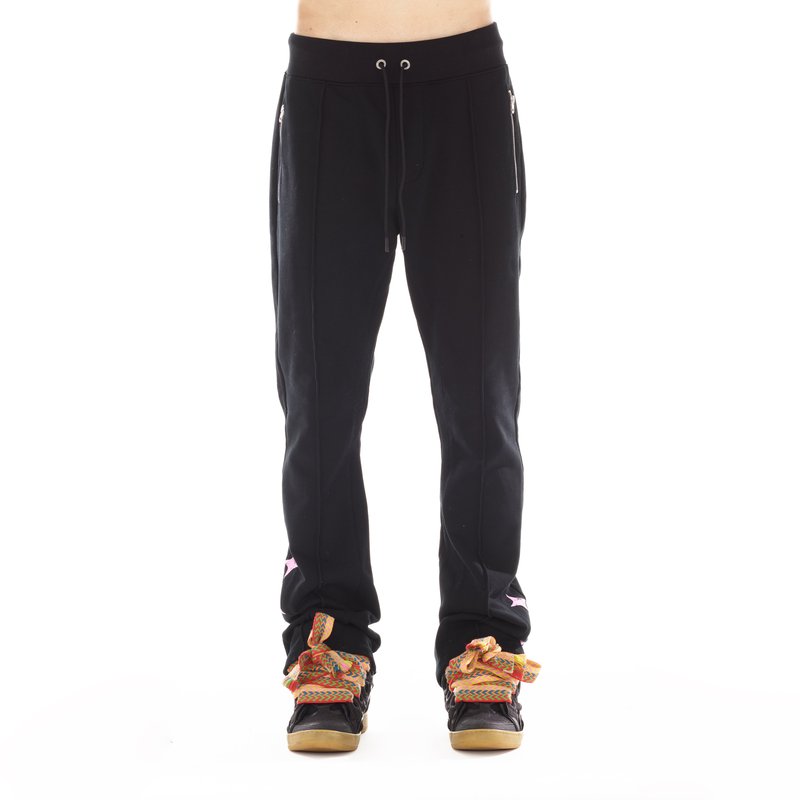 Cult Of Individuality Hipster Sweatpants "life Is Pain" In Black