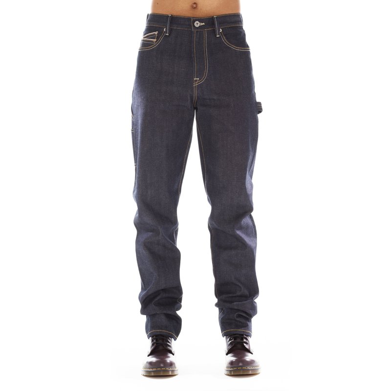 Shop Cult Of Individuality Mac50 Carpenter Jeans In Raw In Black