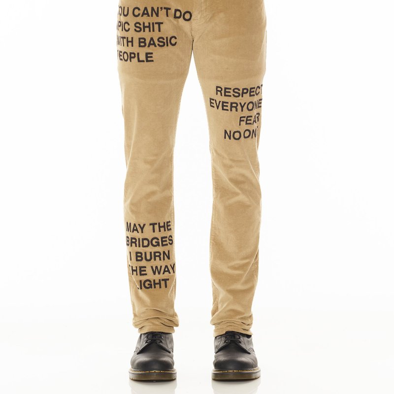 Shop Cult Of Individuality Men's Rocker Slim Jeans In Brown