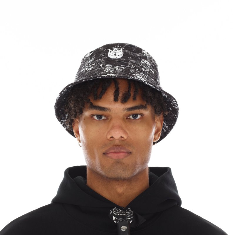Cult Of Individuality Paisley Bucket Hat In Black