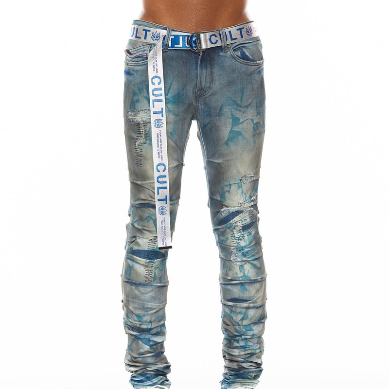 Shop Cult Of Individuality Punk Nomad Jeans In Kasso In Blue