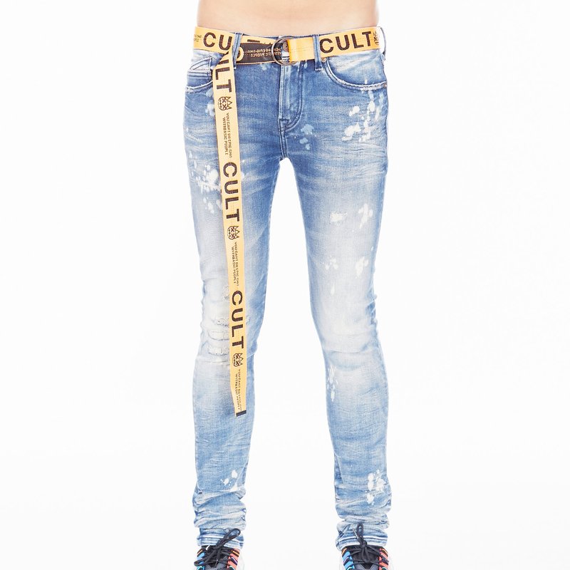 Cult Of Individuality Punk Super Skinny In Dune In Blue