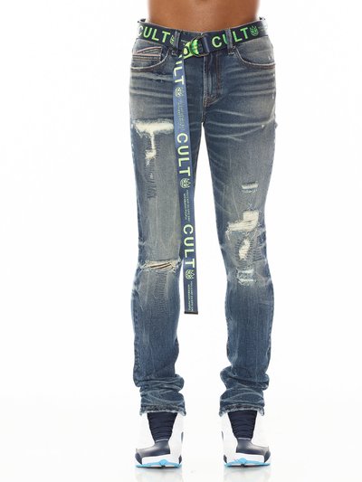 Cult of Individuality Punk Super Skinny Jeans In Pigeon product