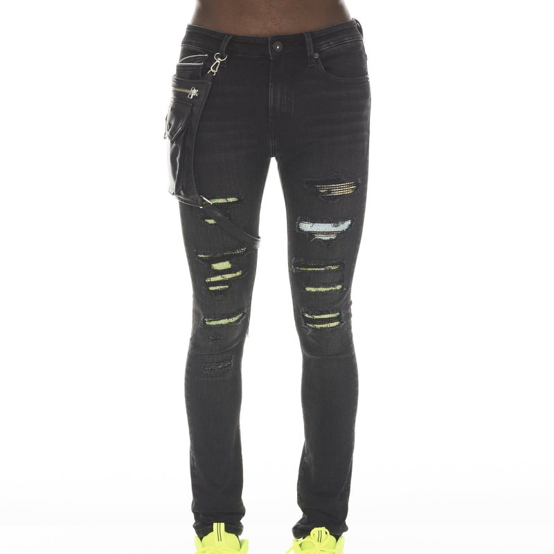 Shop Cult Of Individuality Punk Super Skinny Jeans In Black