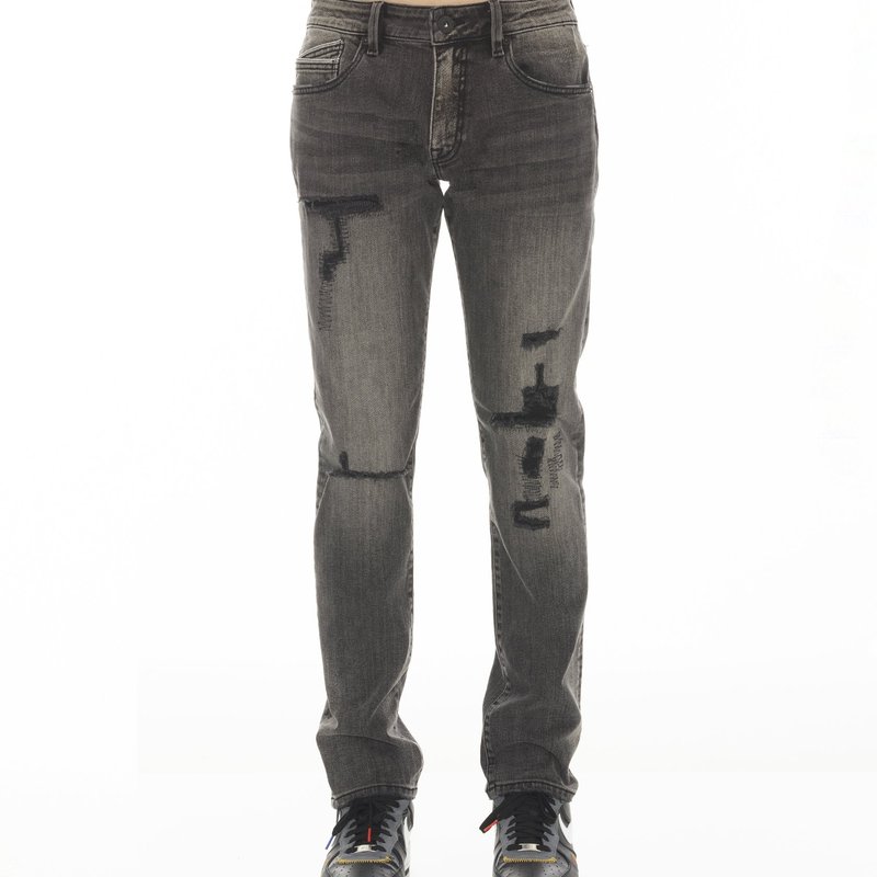 Shop Cult Of Individuality Rocker Slim Jeans In Black