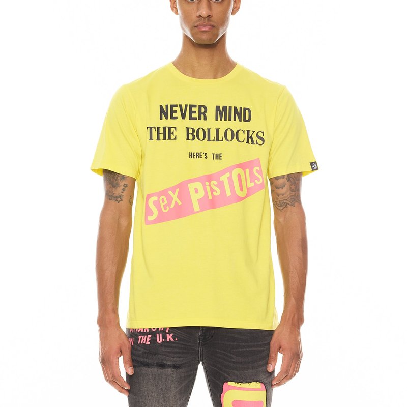 CULT OF INDIVIDUALITY SHORT SLEEVE CREW NECK TEE "NEVER MIND THE BOLLOCKS"