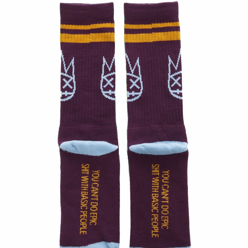 Shop Cult Of Individuality Socks In Acai In Purple