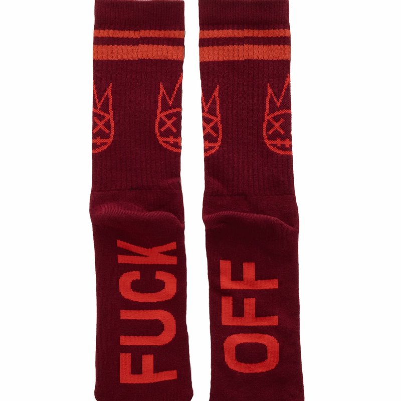 Cult Of Individuality Socks In Beet Red