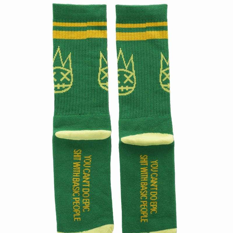 Shop Cult Of Individuality Socks In Kelly Green