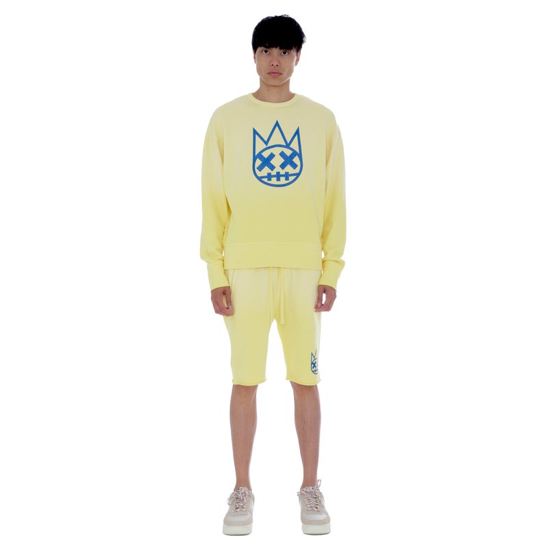 Shop Cult Of Individuality Sweatshorts In Vintage Yellow