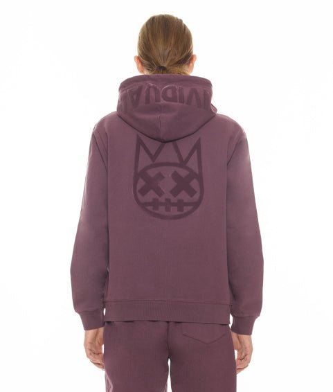 Shop Cult Of Individuality Zip Hoody In Grape Compote In Purple