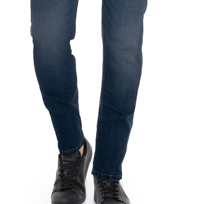 Shop Cultura Azure Slim Fit Stretch Jeans For Men In Blue