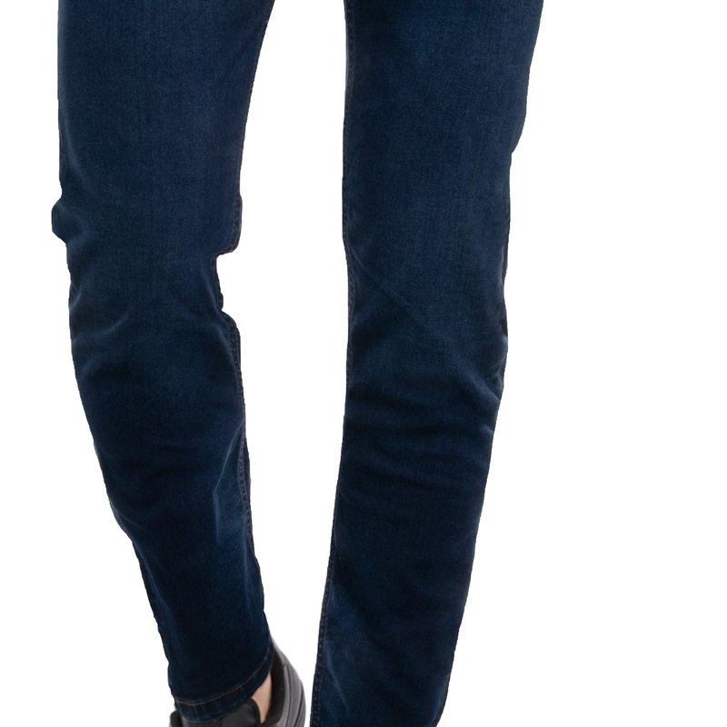 Shop Cultura Cmp-99216 | Men's Super Stretch Skinny Fit Washed Denim Jeans In Purple