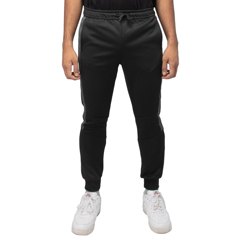 Shop Cultura Men's Active Fashion Fleece Jogger Sweatpants With Pockets For Gym Workout And Running In Black