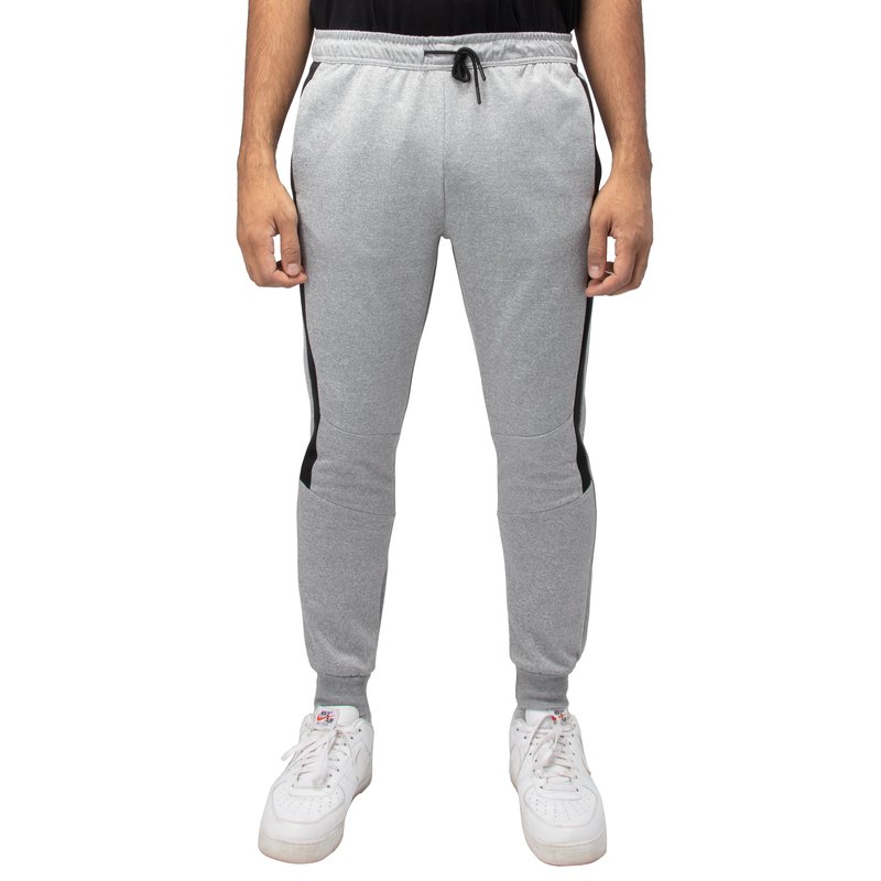 Cultura Men's Active Fashion Fleece Jogger Sweatpants With Pockets For Gym Workout And Running In Gray