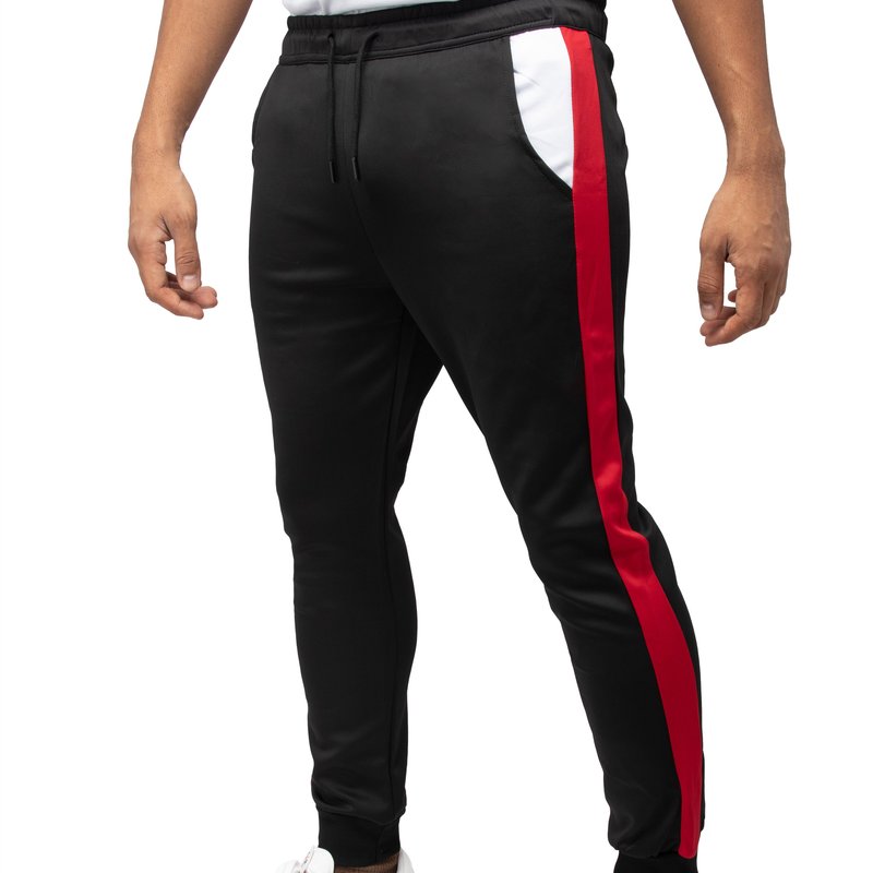 Cultura Men's Active Fashion Fleece Jogger Sweatpants With Pockets For Gym Workout And Running In Black