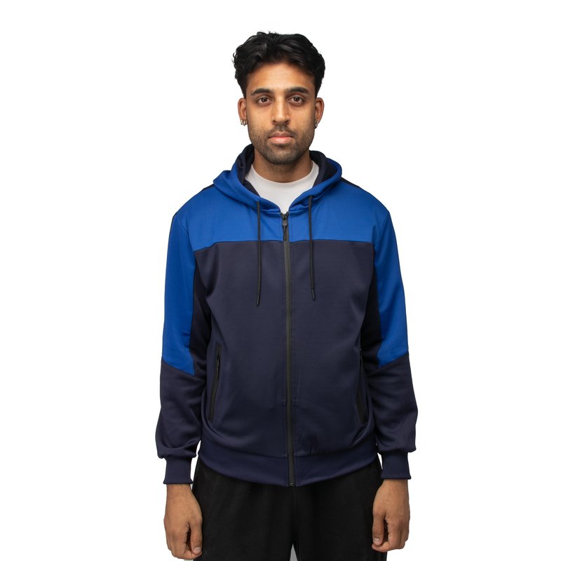 Shop Cultura Men's Light Weight Active Athletic Hoodie Sweater For Gym Workout And Running In Blue
