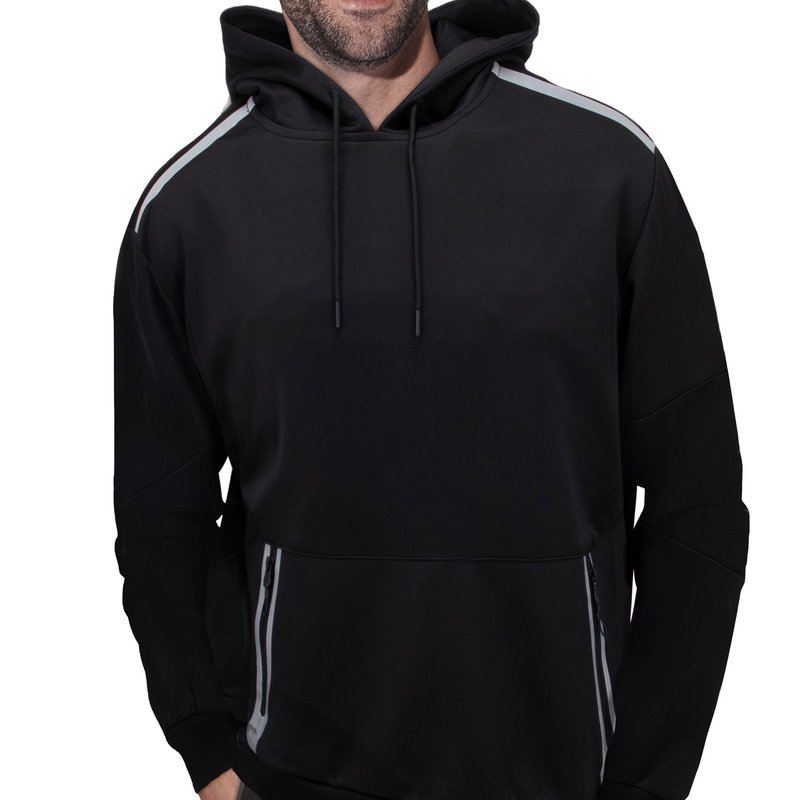 Cultura Pullover Hooded Track Jacket In Black