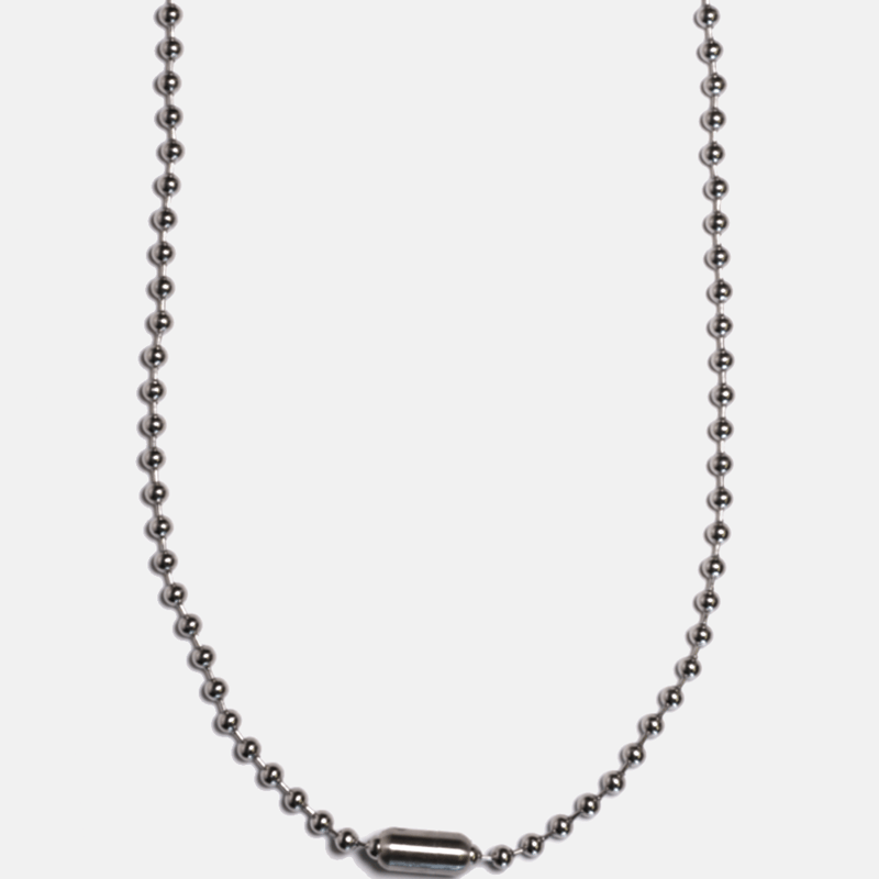 Curated Basics 5mm Ball Chain Necklace In Grey | ModeSens
