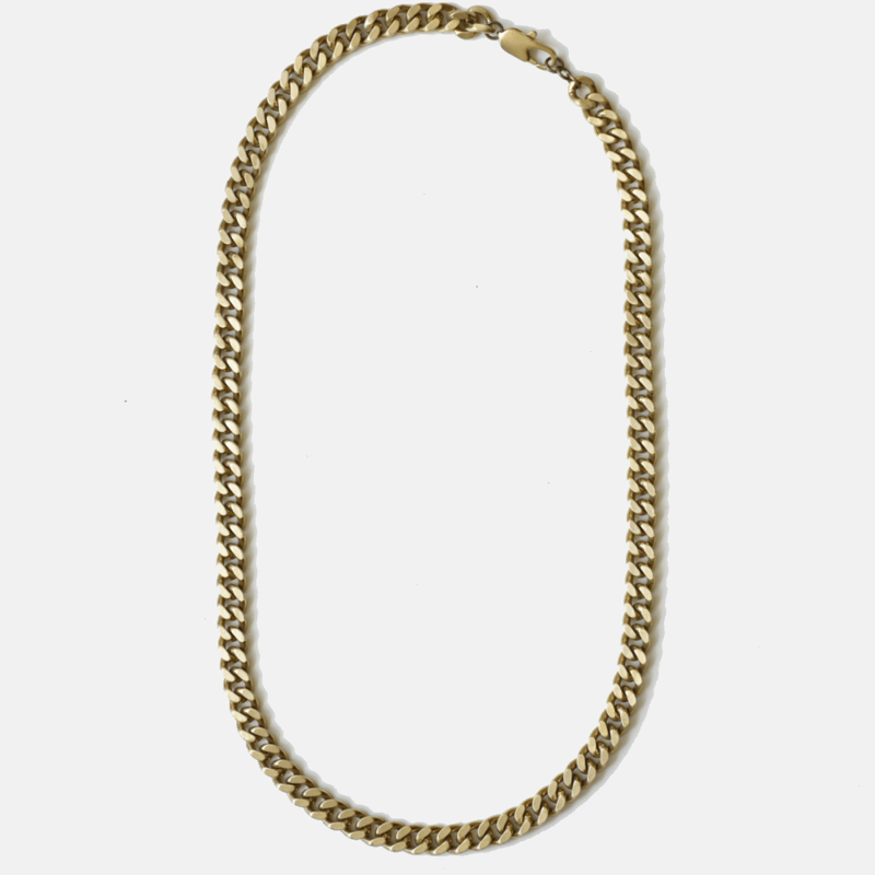 Shop Curated Basics 9mm Brass Chain Necklace In Gold