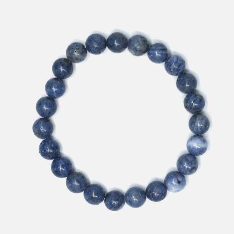 Curated Basics Allover Blue Coral Stretch Beaded Bracelet