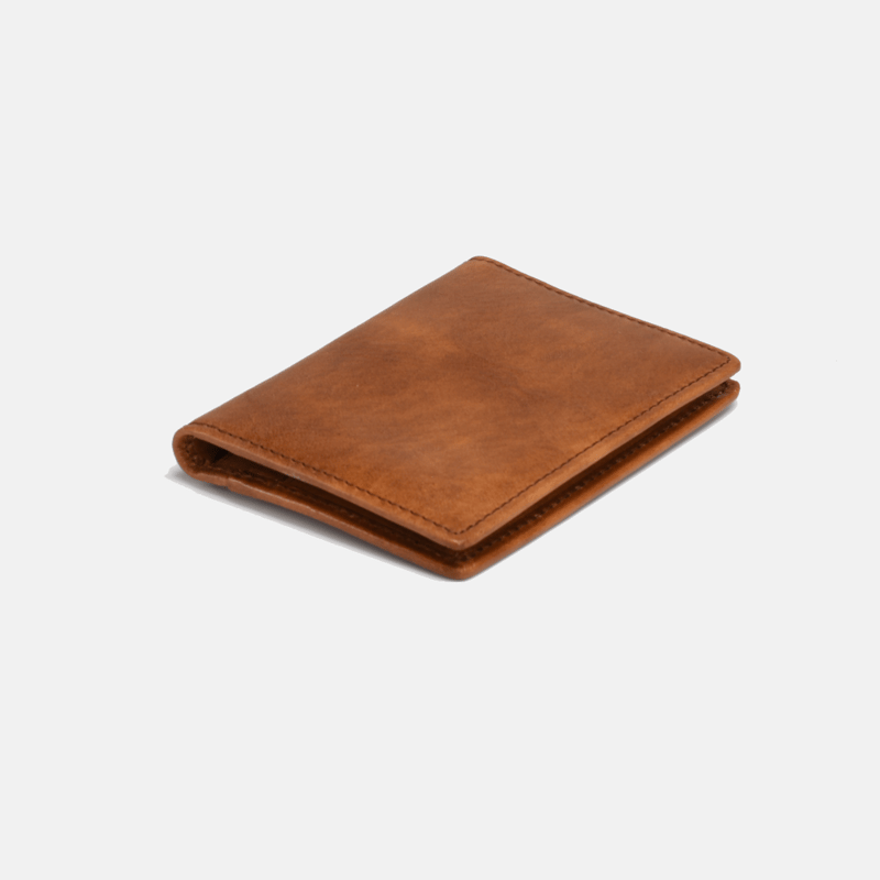Curated Basics Bi-fold Slim Wallet In Brown