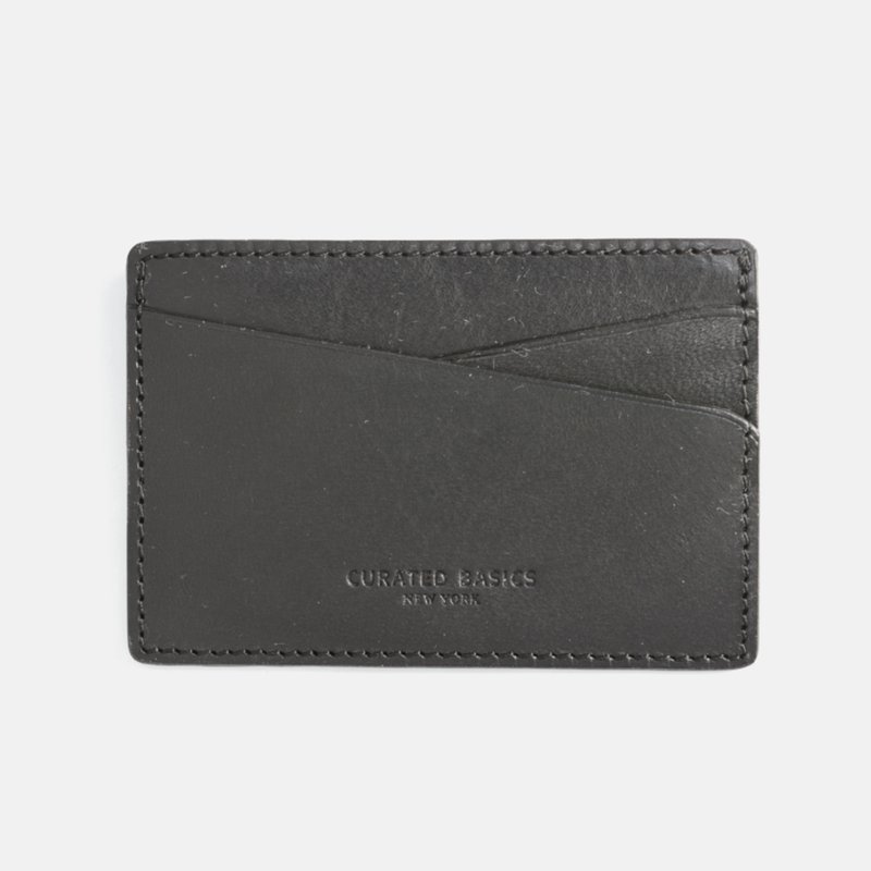 Shop Curated Basics Black Smooth Leather Cardholder