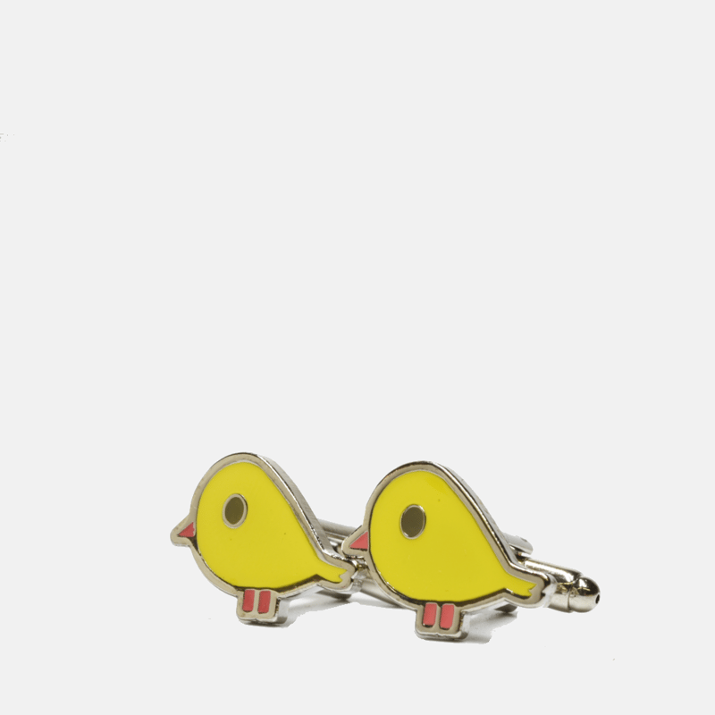 Curated Basics Chick Cufflinks In Yellow