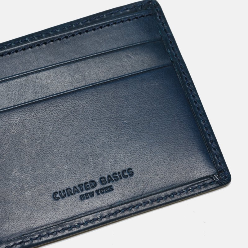 Curated Basics Classic Bill-fold Wallet In Blue