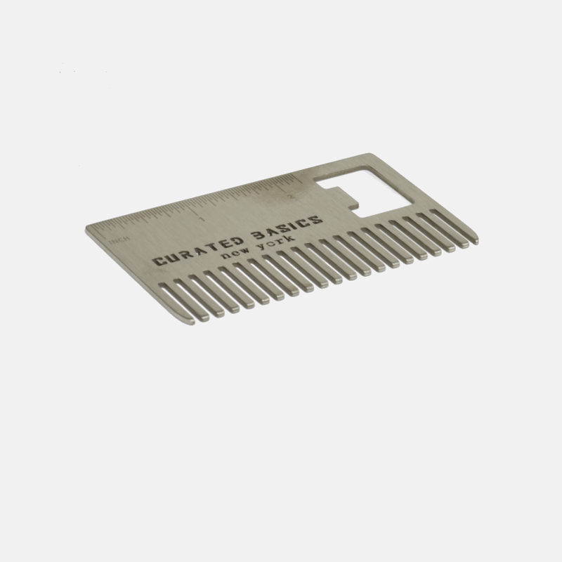 Curated Basics Credit Card Comb In Grey