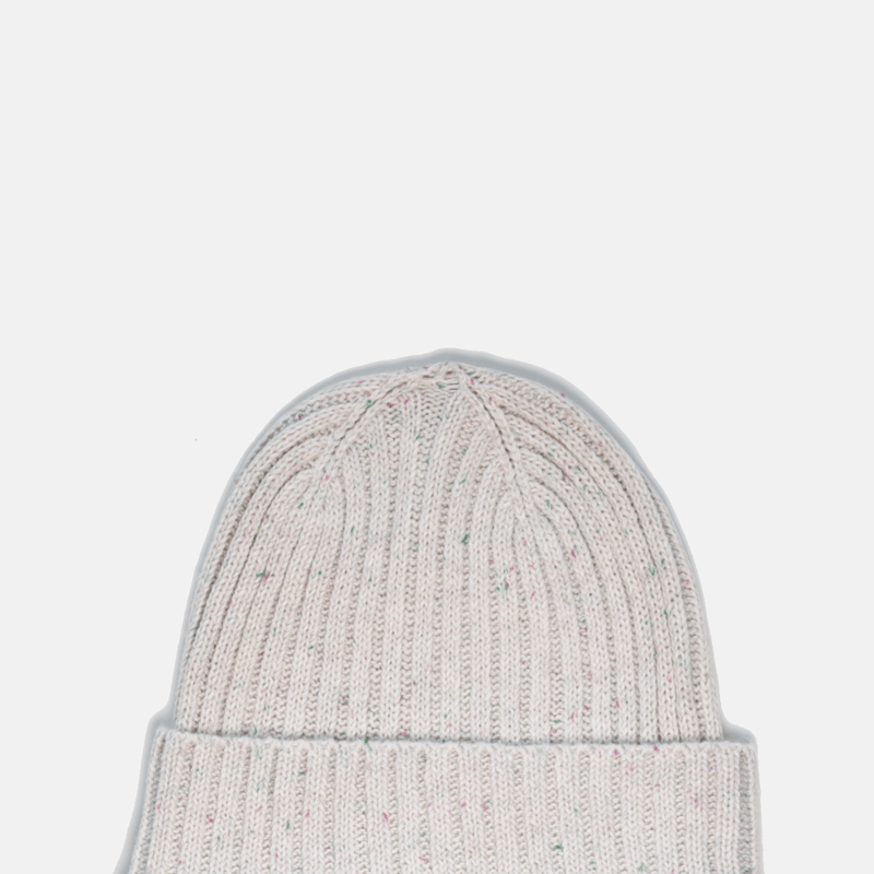 Curated Basics Donegal Wool Beanie In White
