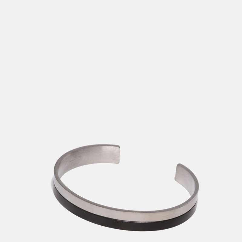 Curated Basics Duo Color Steel Bracelet In Grey