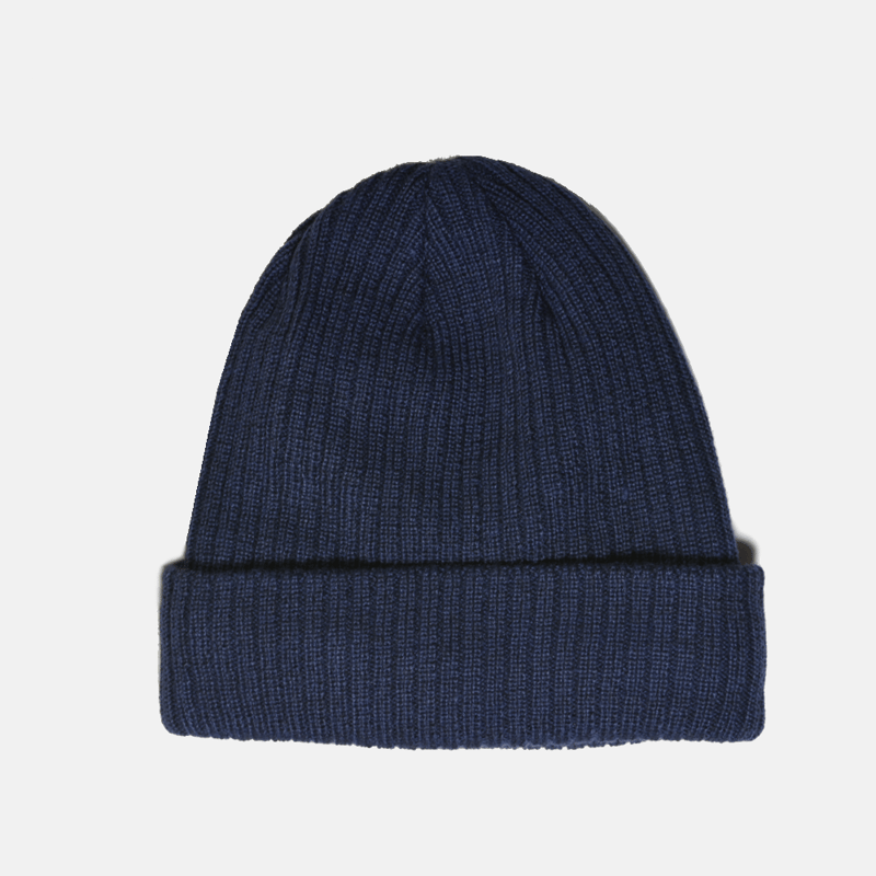 Curated Basics Fleeced Lined 100% Wool Beanie In Orange