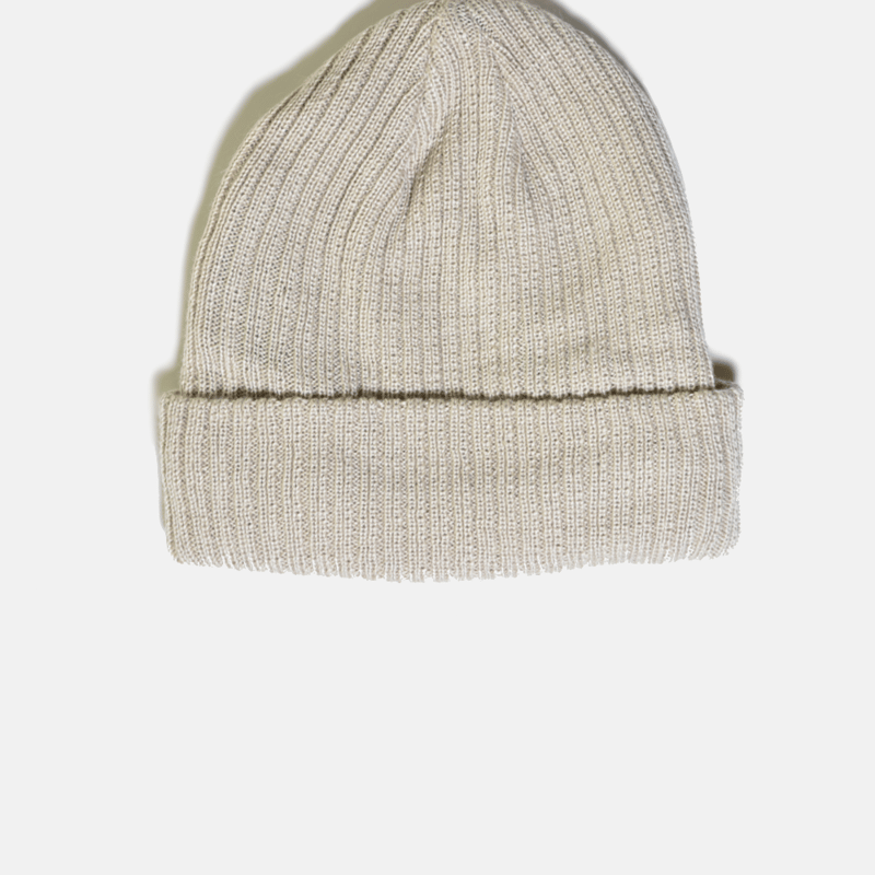 Curated Basics Fleeced Lined 100% Wool Beanie In Green