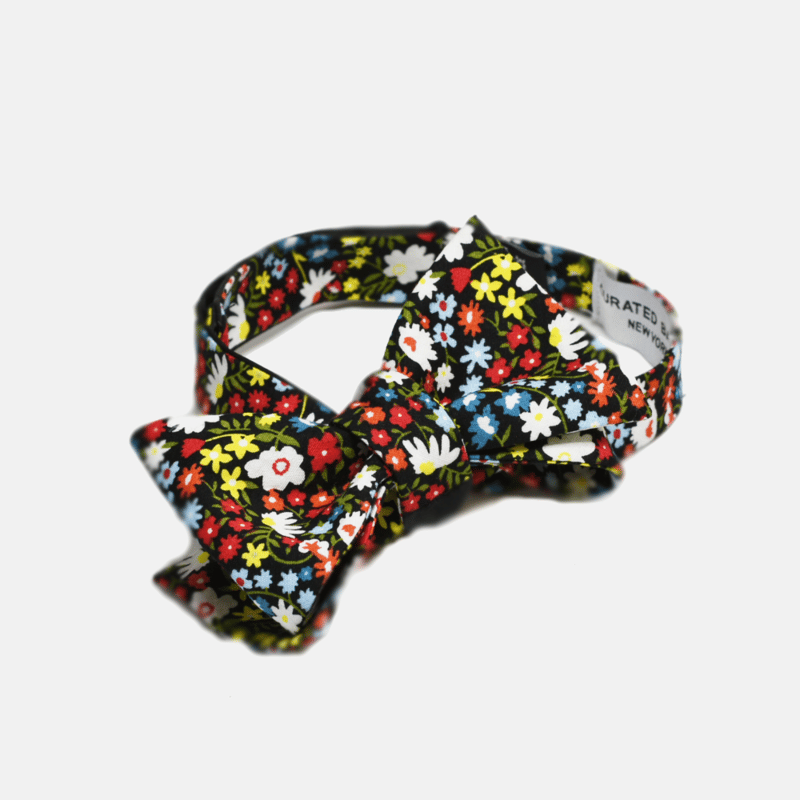 Shop Curated Basics Garden Floral Bow Tie In Red