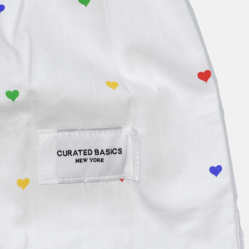 Curated Basics Heart Print Boxer In White