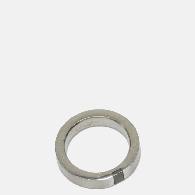 Curated Basics Jade Inlay Ring In White