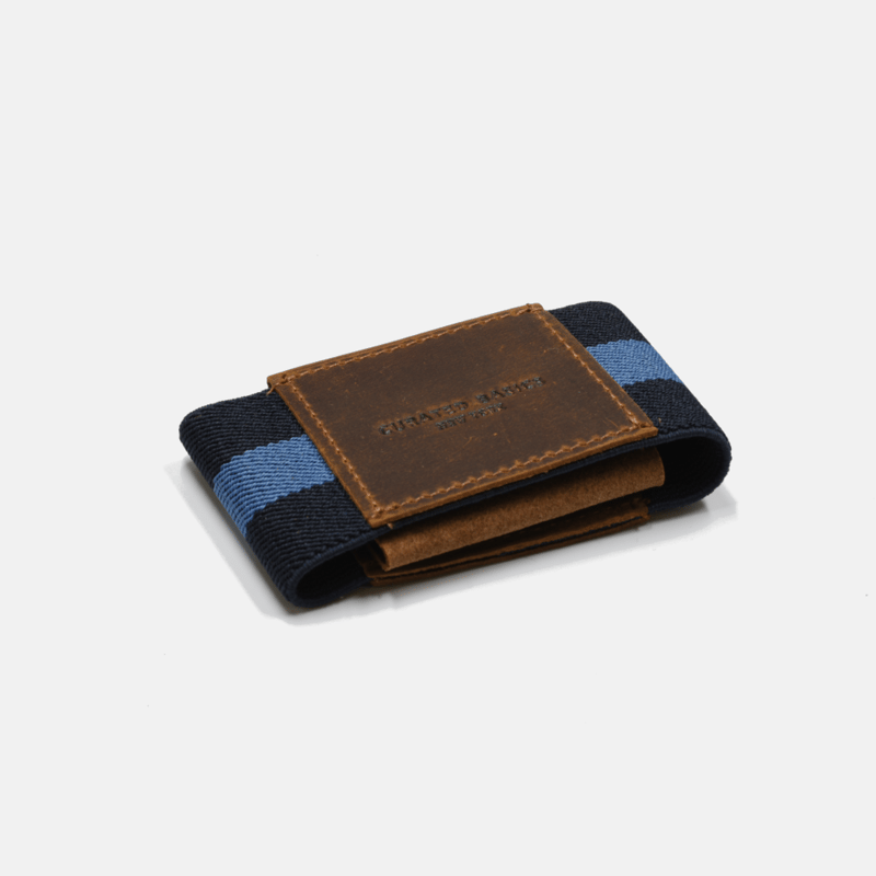 Curated Basics Minimalist Elastic Wallet In Blue