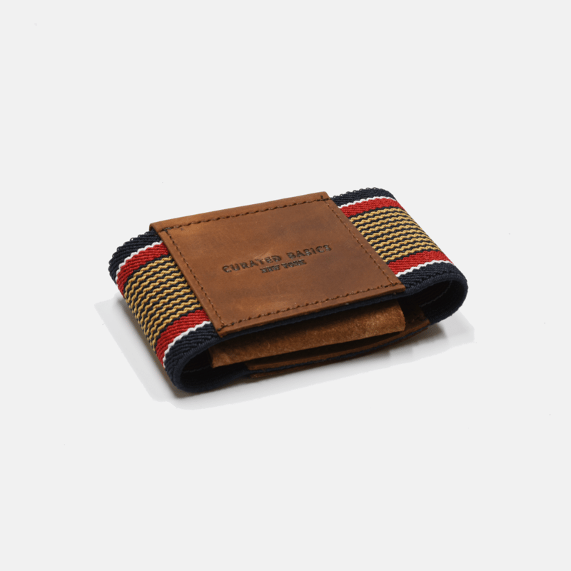 Curated Basics Minimalist Elastic Wallet In Red