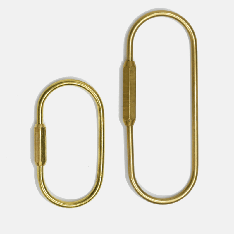 Curated Basics O-shape Keyring In Gold