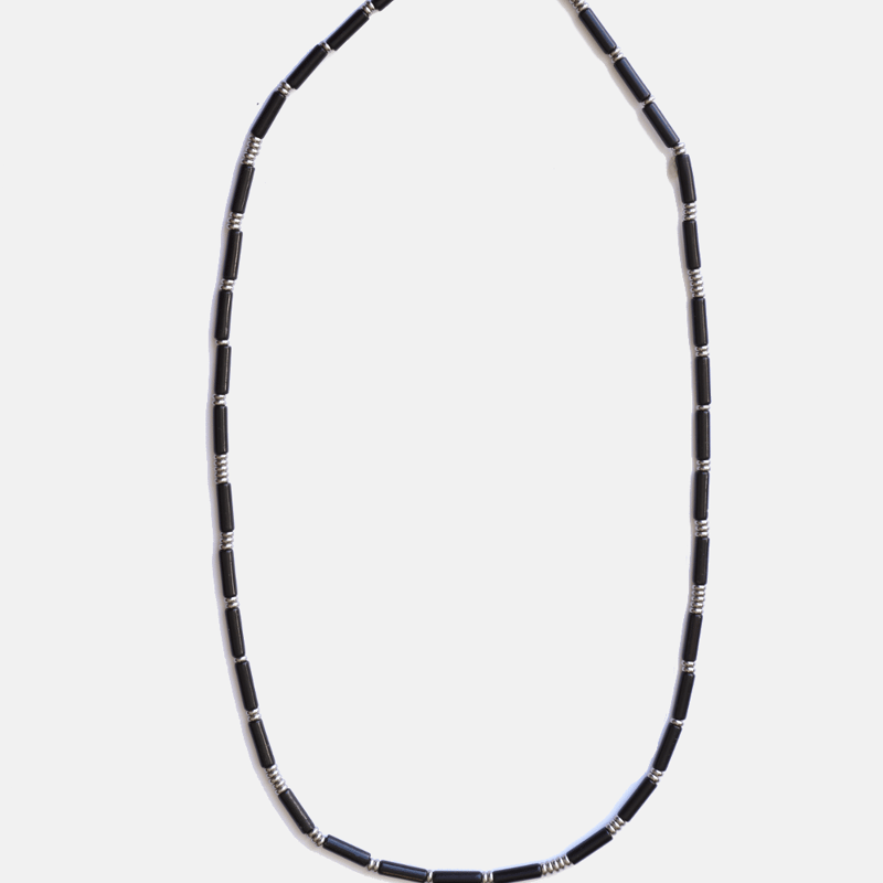 Curated Basics Onyx Necklace / Sunglasses / Face Mask Chain In Black