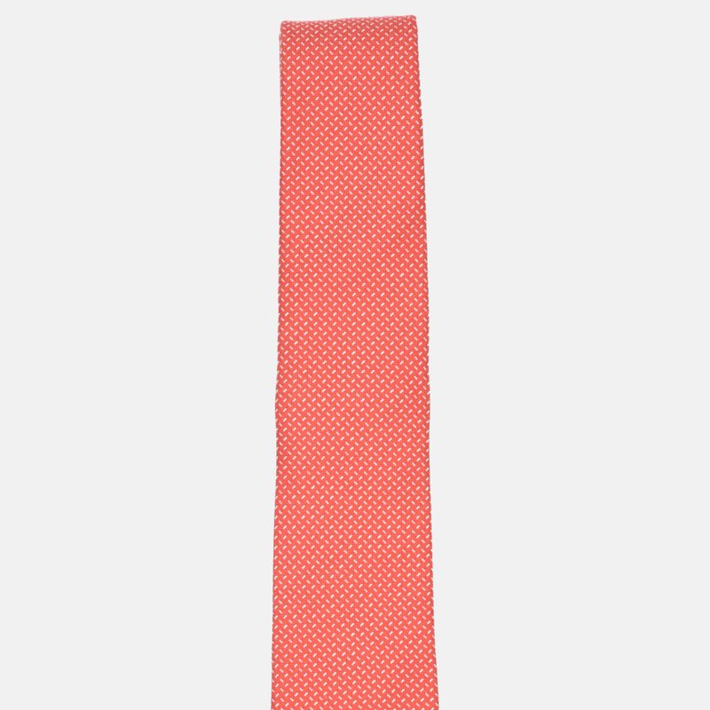 Curated Basics Orange Diamond Plate Tie