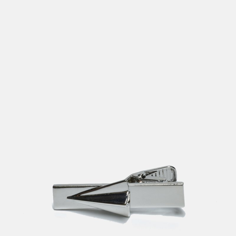 Curated Basics Paper Plane Tie Clip In Grey