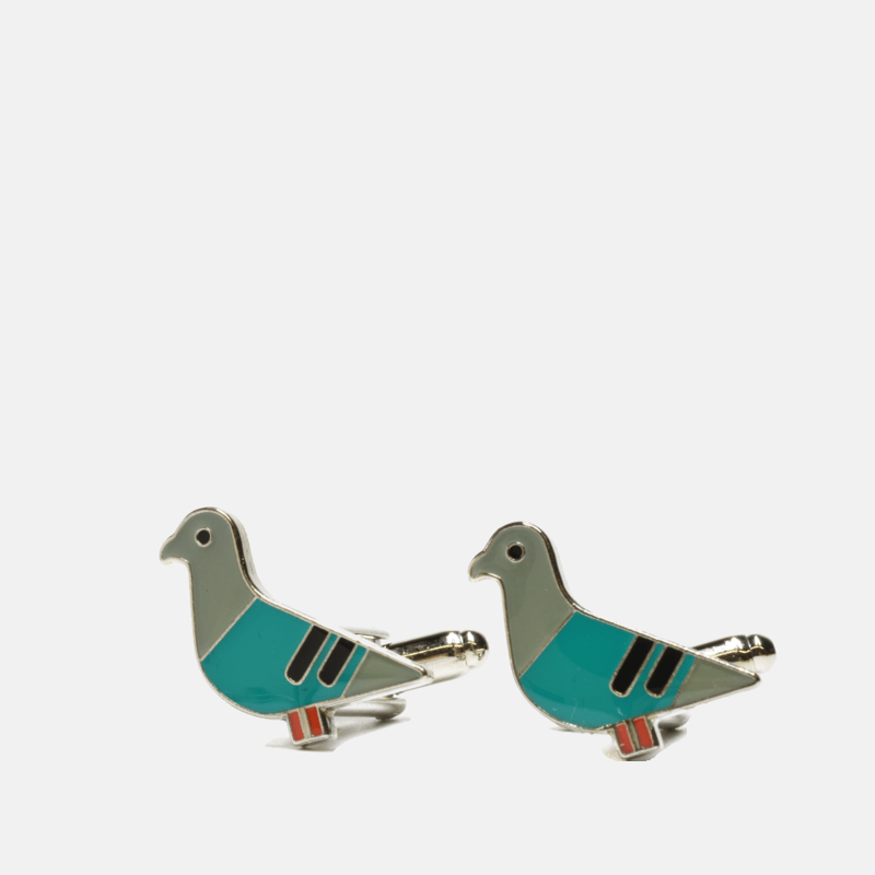 Curated Basics Pigeon Cufflinks In Blue