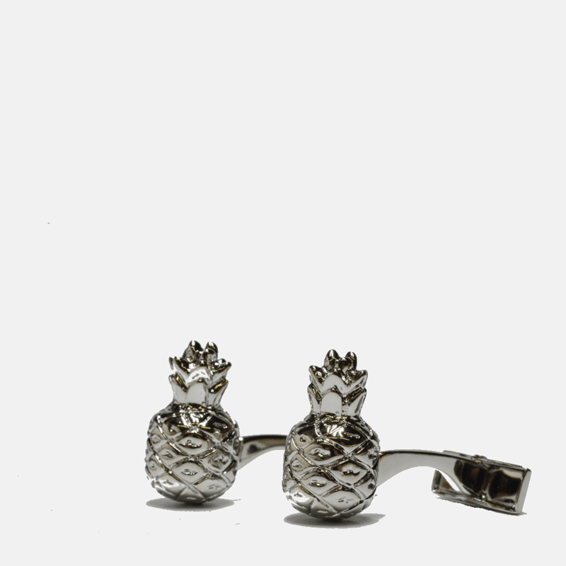 Curated Basics Pineapple Cufflinks In Grey